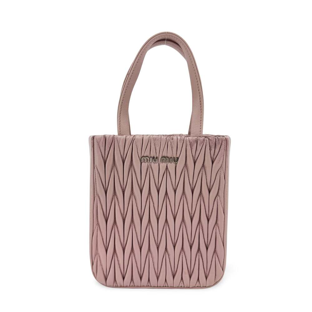 Miu Matelassé Napa Leather Mini #365073M51B